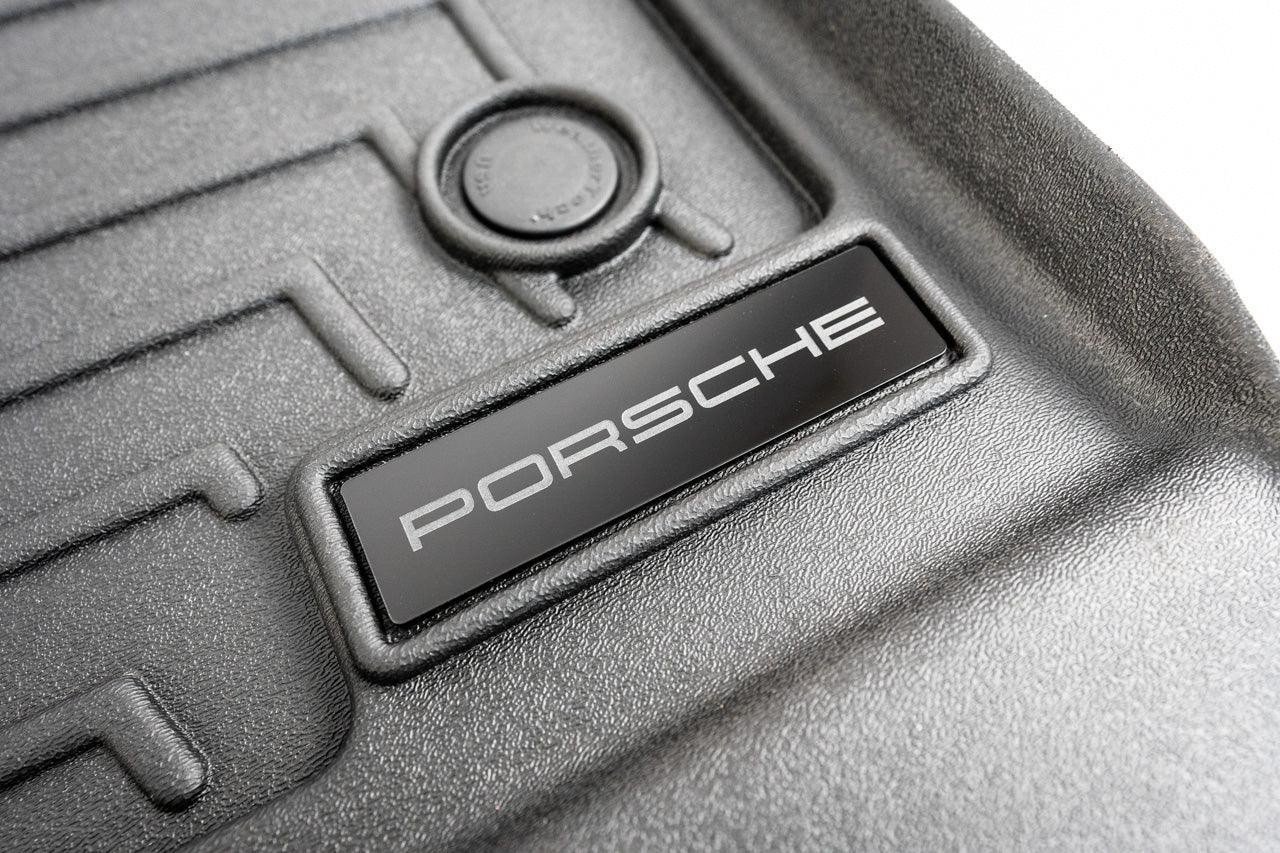 Porsche Logo Emblem for Weathertech All Weather Floor Mats (Single) - Porsche 911 Cayman Cayenne Boxter Macan Taycan StickerFab