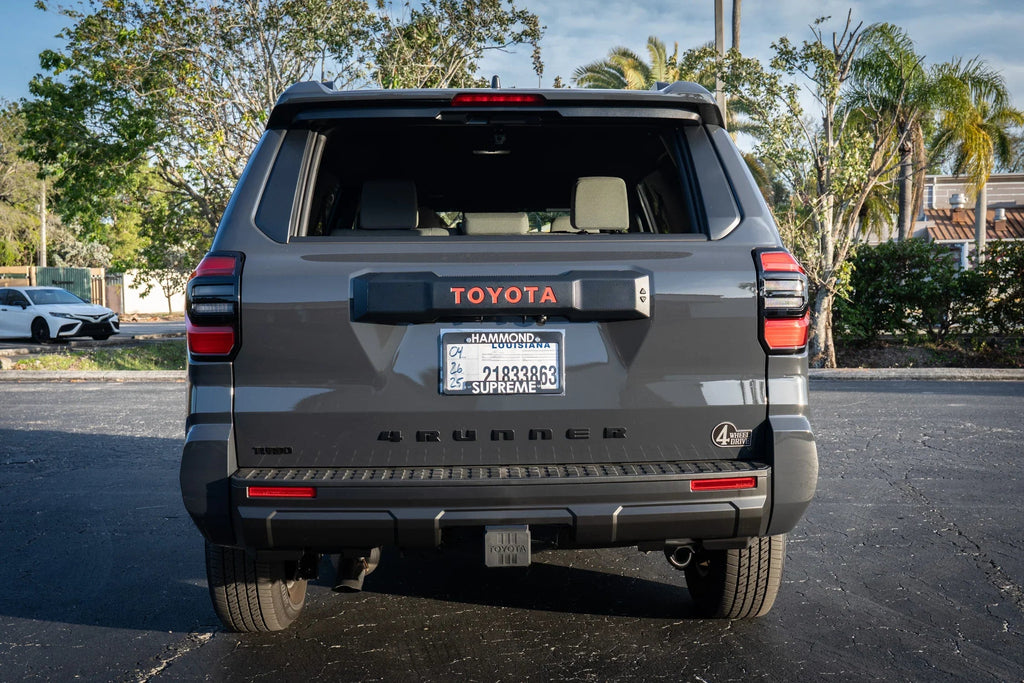 Retro 4 Wheel Drive Two Color Acrylic Emblem - 2024+ Land Cruiser / GX 550 / Tacoma / 2025+ 4Runner StickerFab