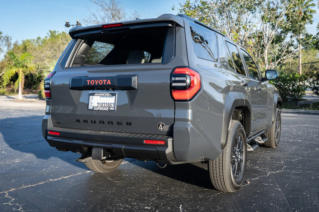 Retro 4 Wheel Drive Two Color Acrylic Emblem - 2024+ Land Cruiser / GX 550 / Tacoma / 2025+ 4Runner StickerFab