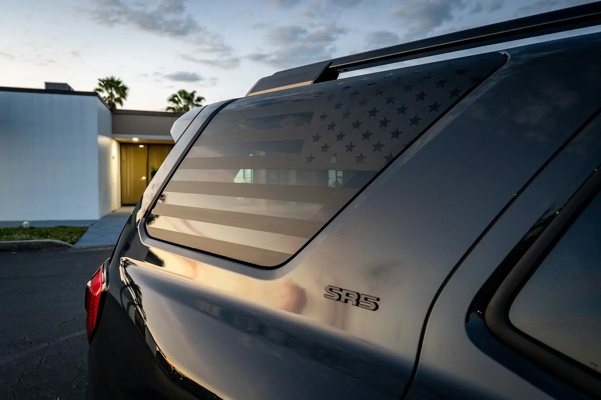 American Flag Rear Window Overlays - 2021+ Bronco 4 Door StickerFab