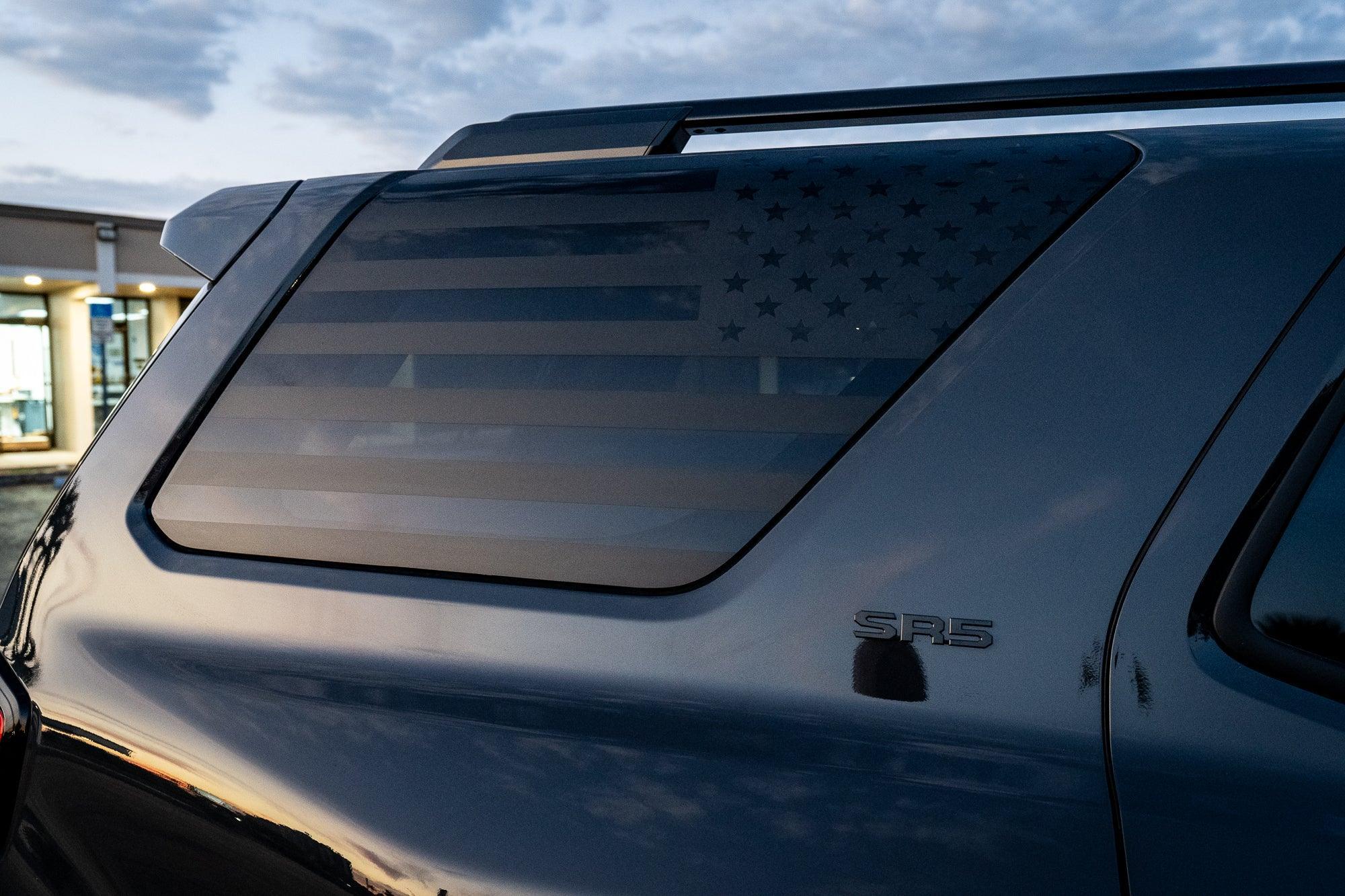 American Flag Rear Window Overlays - 2025+ 4Runner StickerFab
