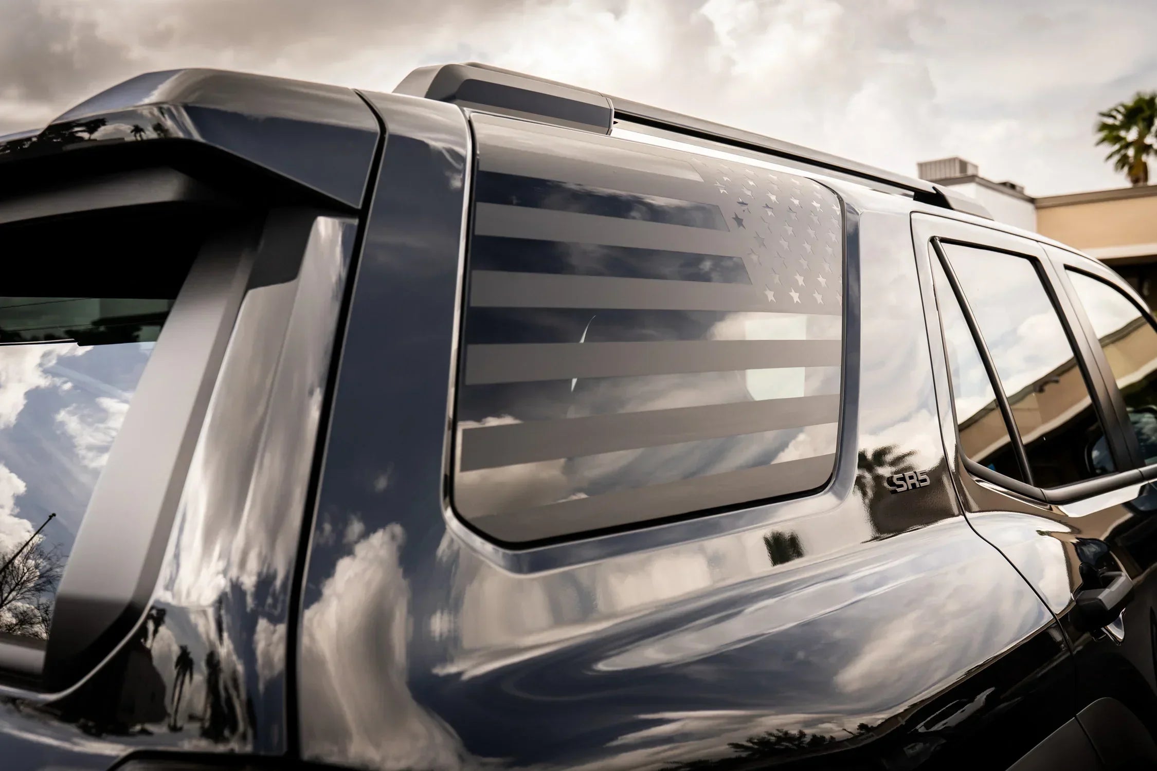 American Flag Rear Window Overlays - 2025+ 4Runner StickerFab