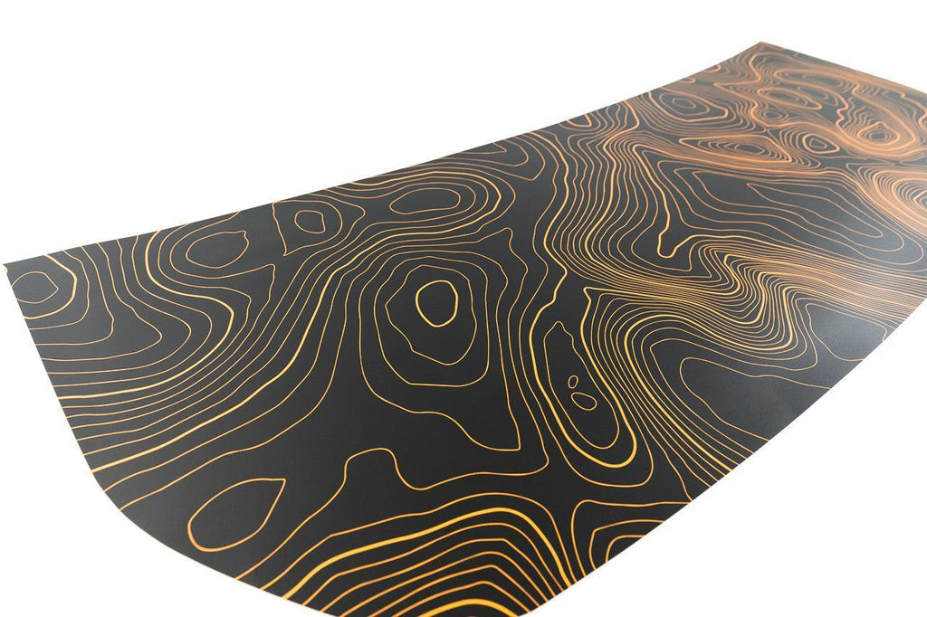 Stealth Topographic Map Hood Overlay (Printed Series) - 2021+ Bronco StickerFab