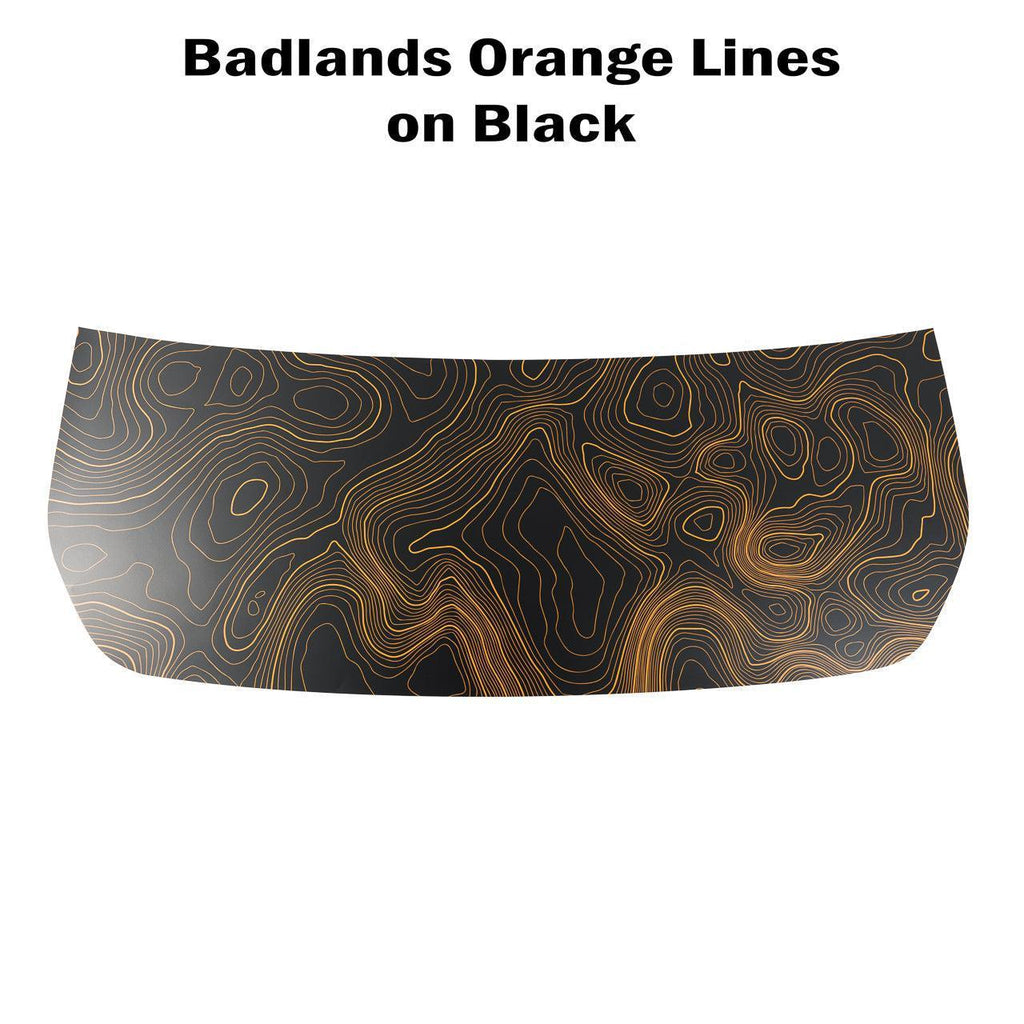Topographic Map Premium Print Vinyl Rolls (3' or 6') - Matte Finish StickerFab