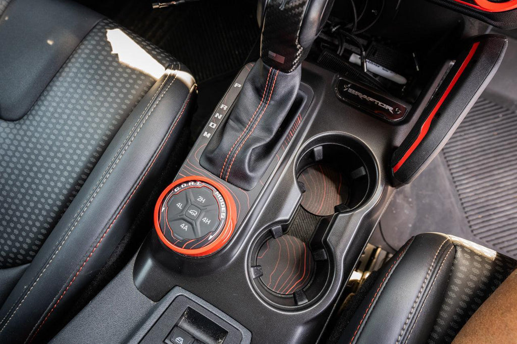 Topo Cup Holder Inserts (Printed Series + Acrylic) - 2021+ Bronco StickerFab