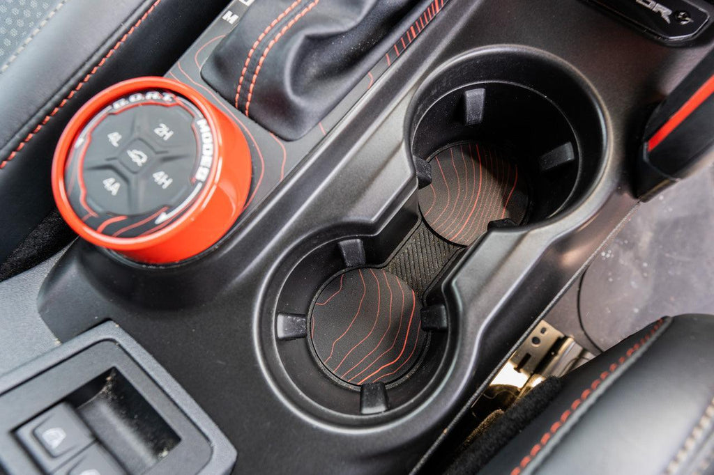 Topo Cup Holder Inserts (Printed Series + Acrylic) - 2021+ Bronco StickerFab