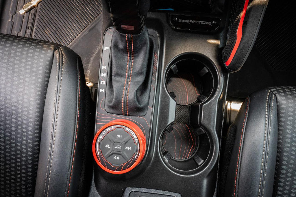 Topo Cup Holder Inserts (Printed Series + Acrylic) - 2021+ Bronco StickerFab