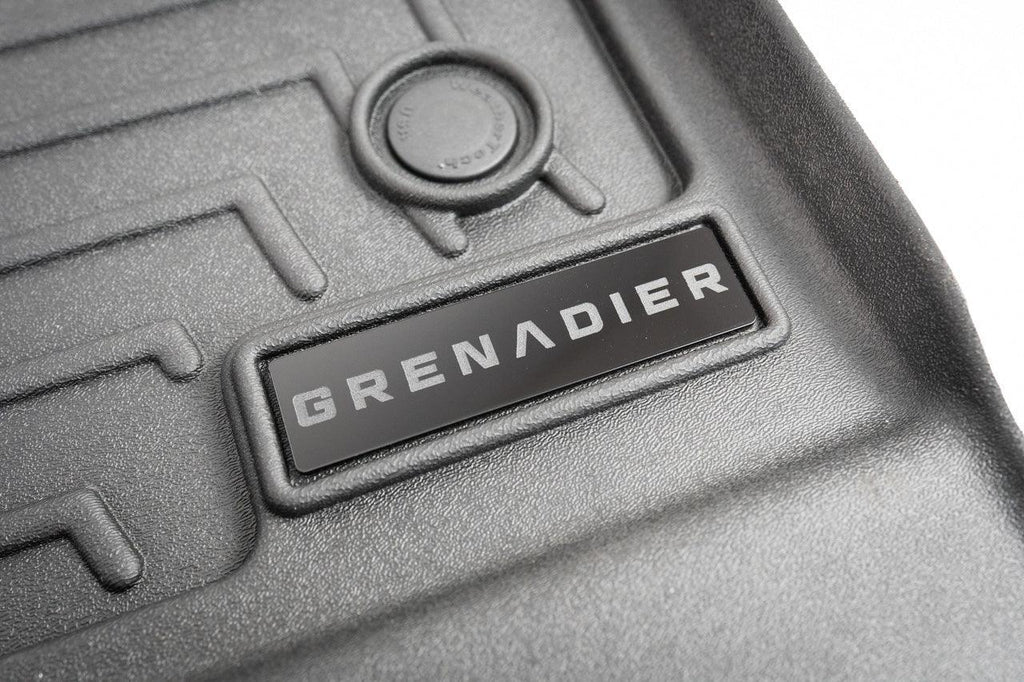 "Grenadier" Weathertech Floor Mat Logo (Etched Acrylic) - Universal StickerFab