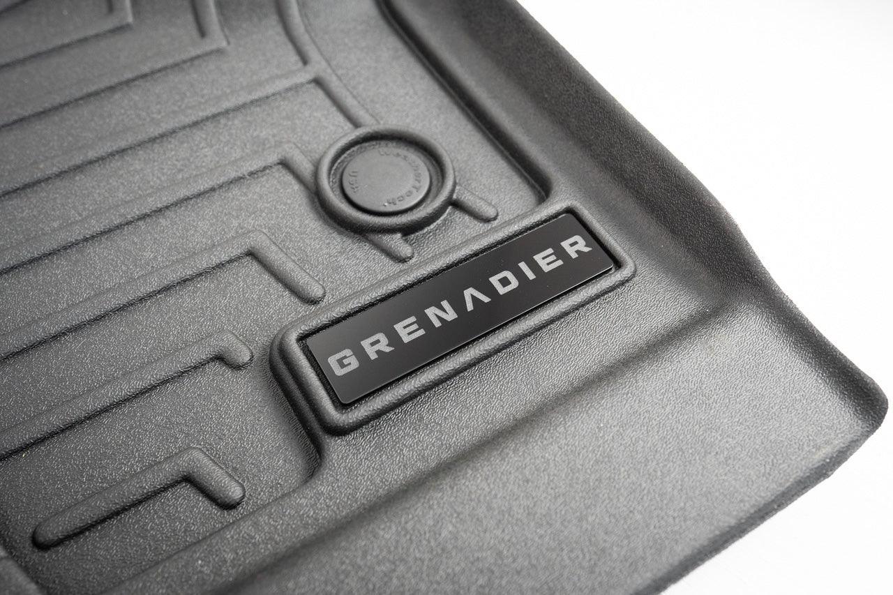"Grenadier" Weathertech Floor Mat Logo (Etched Acrylic) - Universal StickerFab