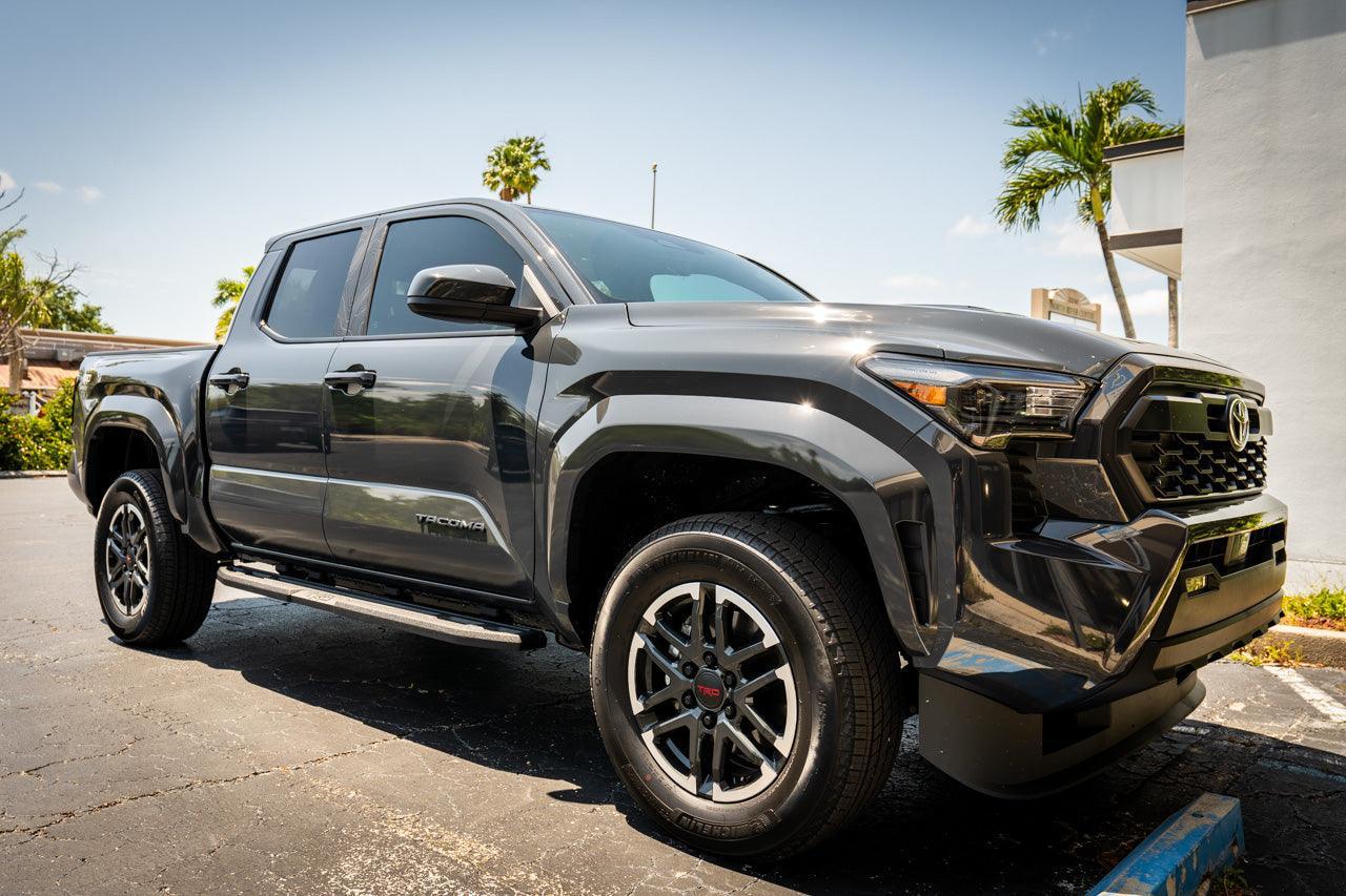 Topographic B Pillar Overlays - 2024+ Tacoma Double Cab / 2025+ 4Runner StickerFab