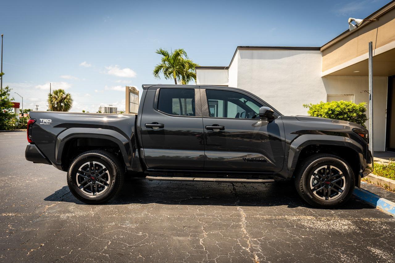 Topographic B Pillar Overlays - 2024+ Tacoma Double Cab / 2025+ 4Runner StickerFab