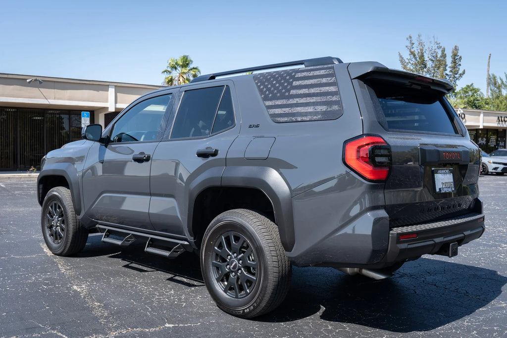 American Flag Rear Window Overlays V2 (Perforated) - 2025+ 4Runner StickerFab