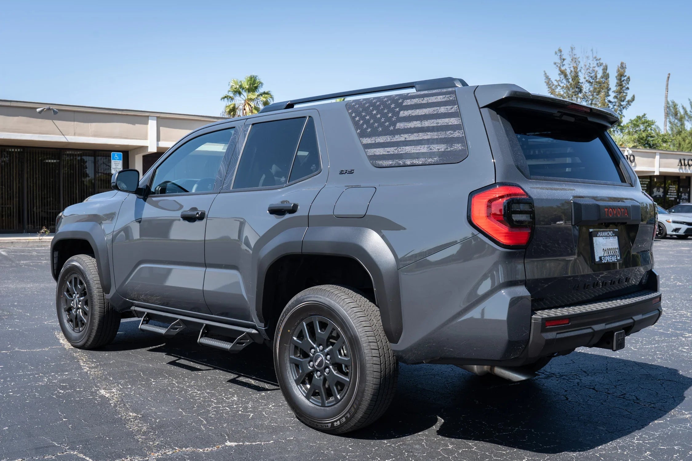 American Flag Rear Window Overlays V2 (Perforated) - 2025+ 4Runner StickerFab