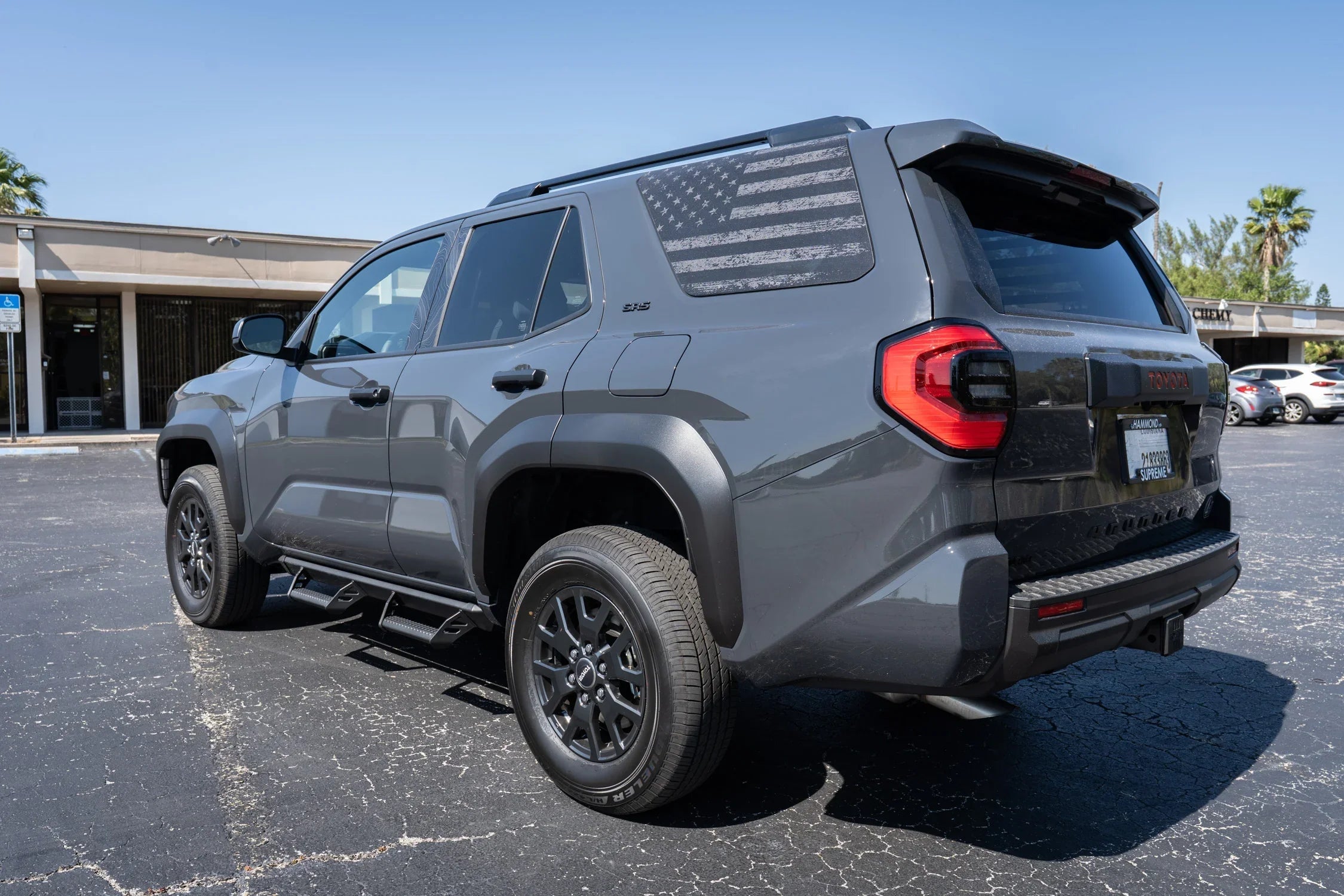 American Flag Rear Window Overlays V2 (Perforated) - 2025+ 4Runner StickerFab