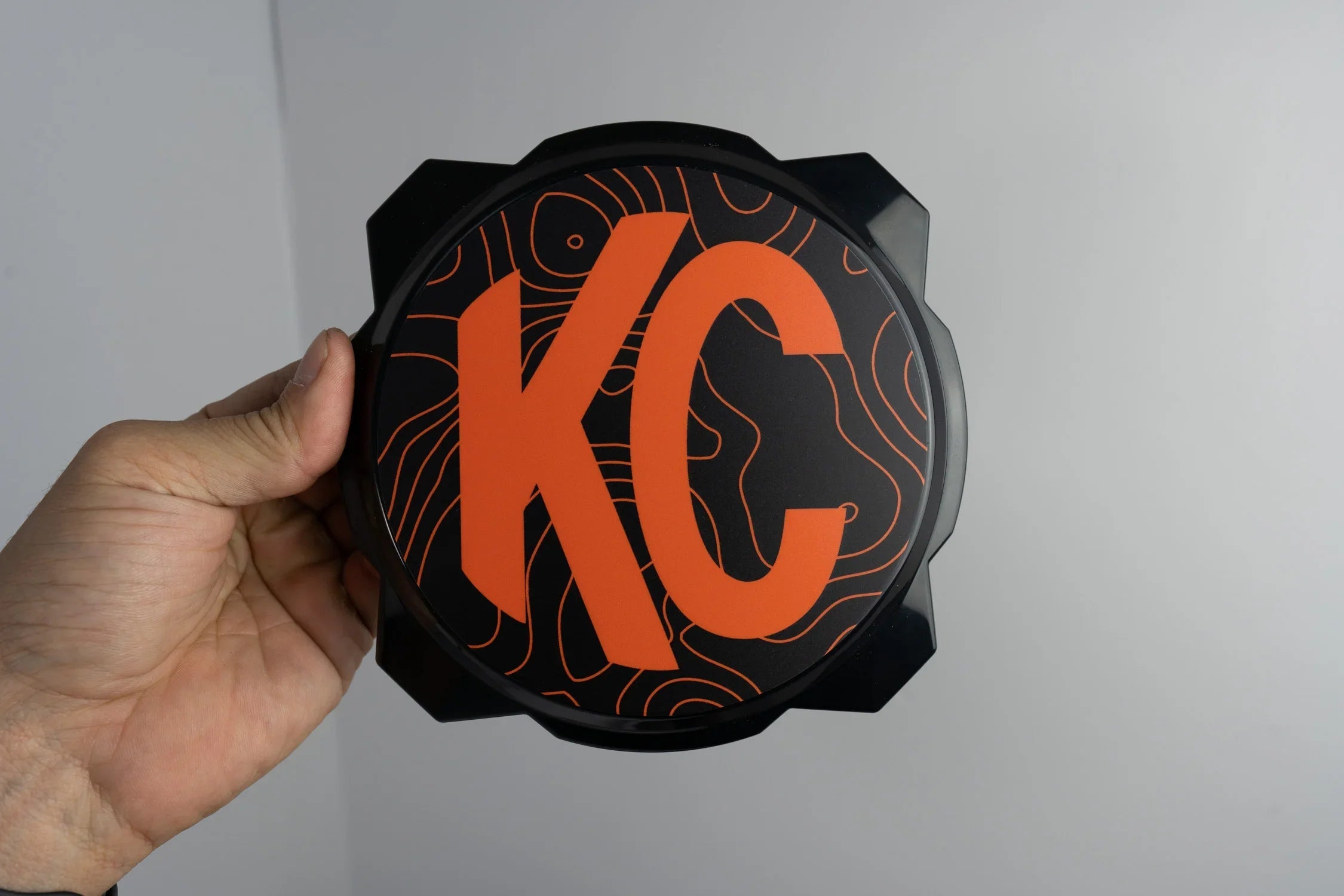 KC HiLITES Pro6 / Titan Gravity Light Cover Topo Overlays (Pair) - Universal StickerFab