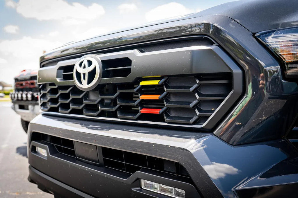 TRD Style Heritage Grille Tri Bar Overlays - 2024+ Tacoma StickerFab