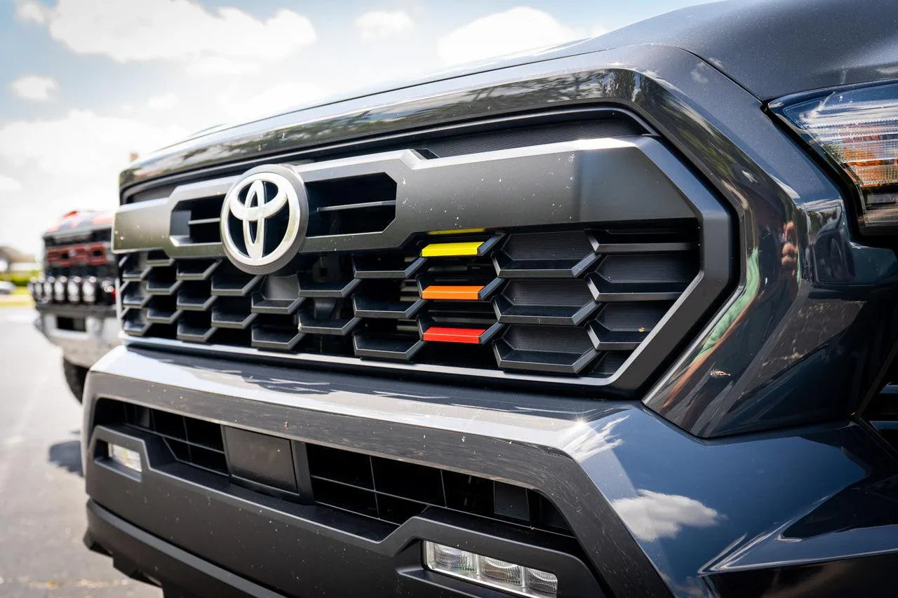 TRD Style Heritage Grille Tri Bar Overlays - 2024+ Tacoma StickerFab