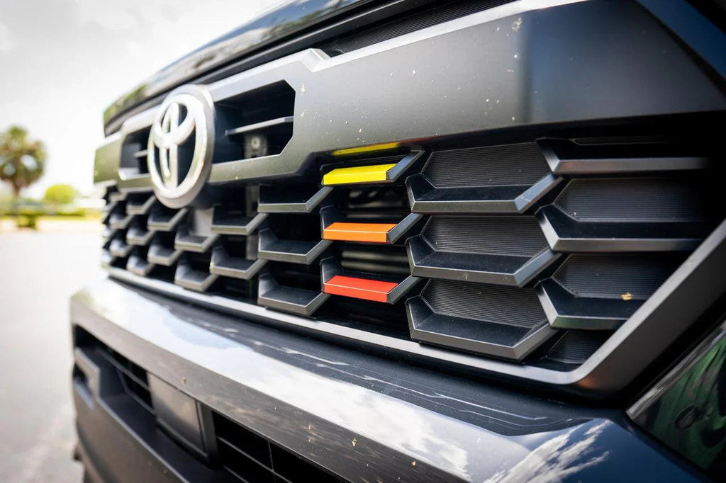 TRD Style Heritage Grille Tri Bar Overlays - 2024+ Tacoma StickerFab