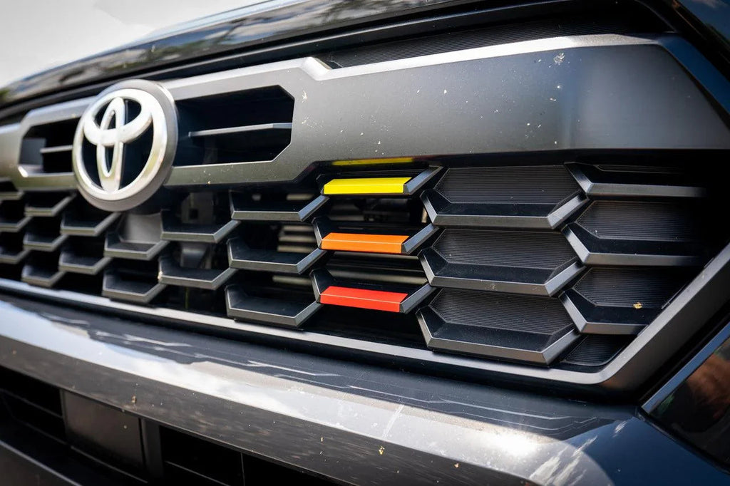 TRD Style Heritage Grille Tri Bar Overlays - 2024+ Tacoma StickerFab