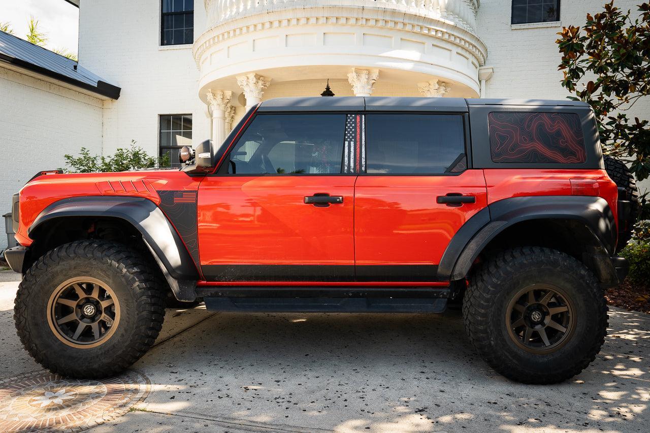Topo EZ Install Door Cup Protectors - 2021+ Bronco StickerFab