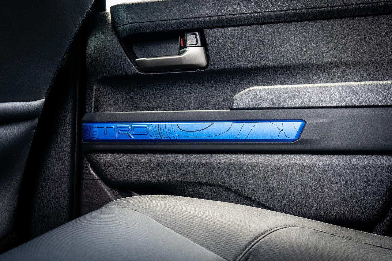 "TRD" Door Topographic Map Overlays - 2024+ Tacoma StickerFab