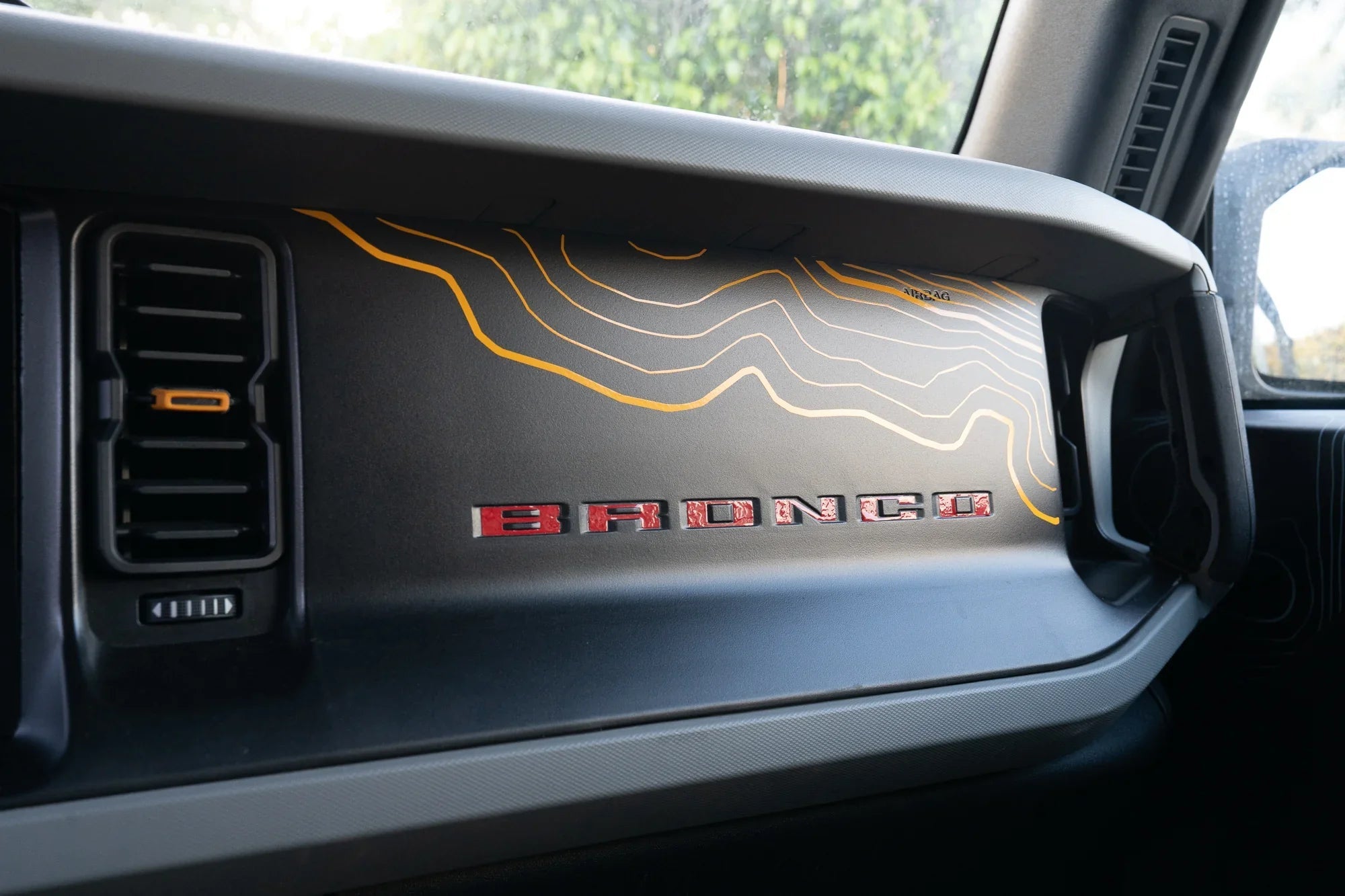 Topographic Map Dash Overlay V2 - 2021+ Bronco StickerFab