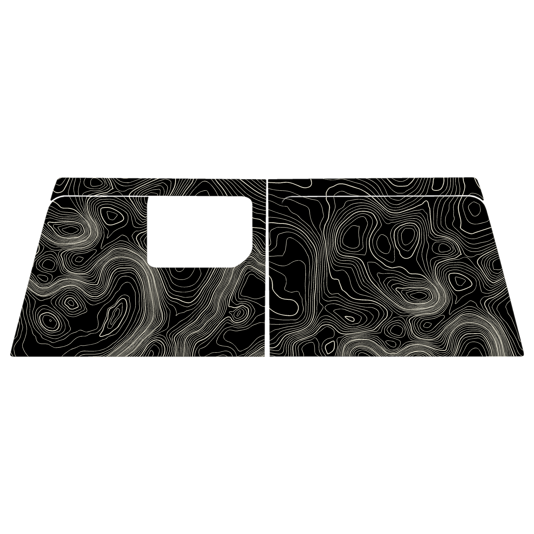 Topographic Map Premium Print Vinyl Rolls (3' or 6') - Matte Finish StickerFab