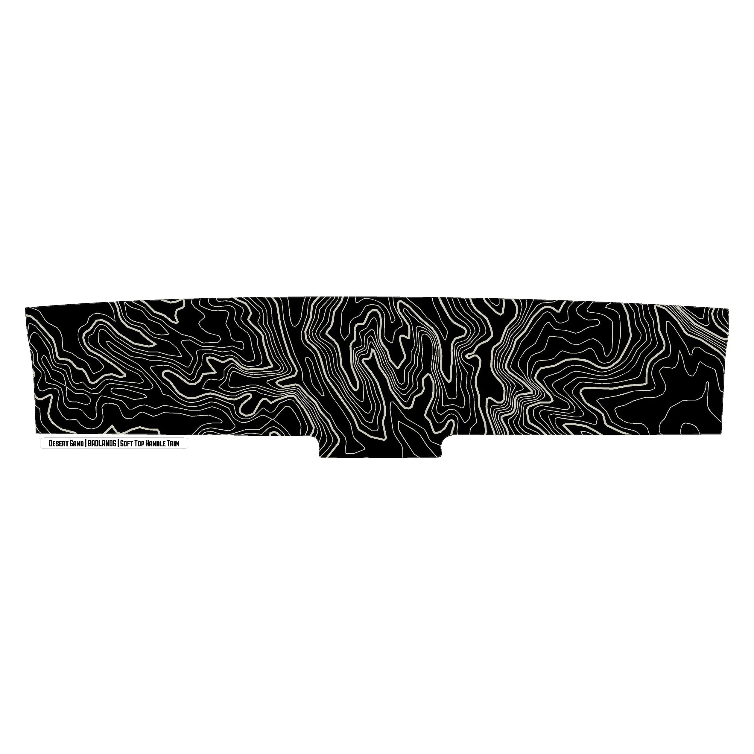 Topo Soft Top Bronco Panel Overlay - 2021+ Bronco Factory Soft Top StickerFab