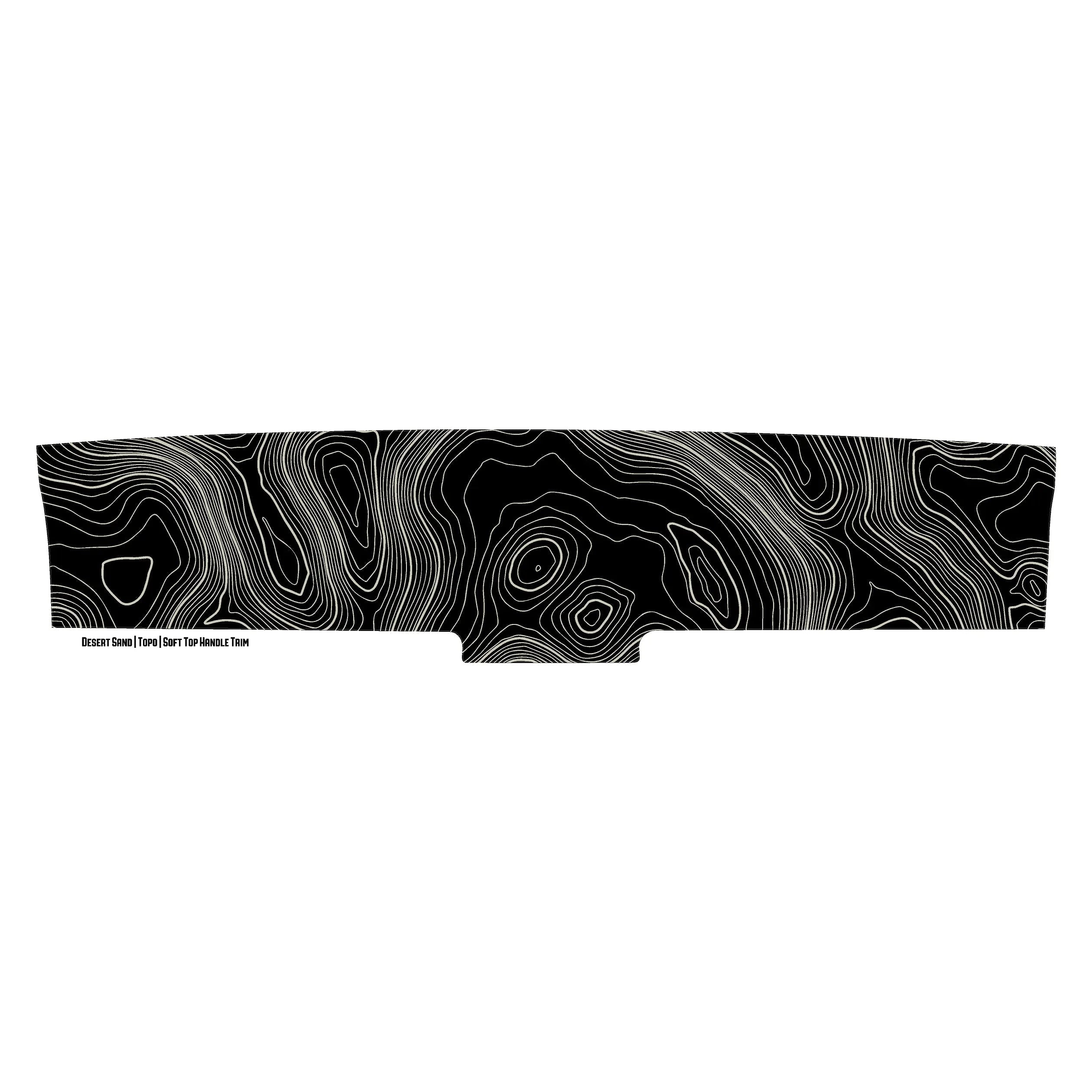Topo Soft Top Bronco Panel Overlay - 2021+ Bronco Factory Soft Top StickerFab
