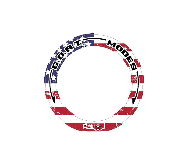 Drive Mode to GOAT Mode Dial Ring Overlay - 2024+ Ranger StickerFab