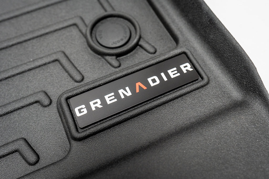 "Grenadier" Weathertech Floor Mat Logo (Etched Acrylic) - Universal StickerFab