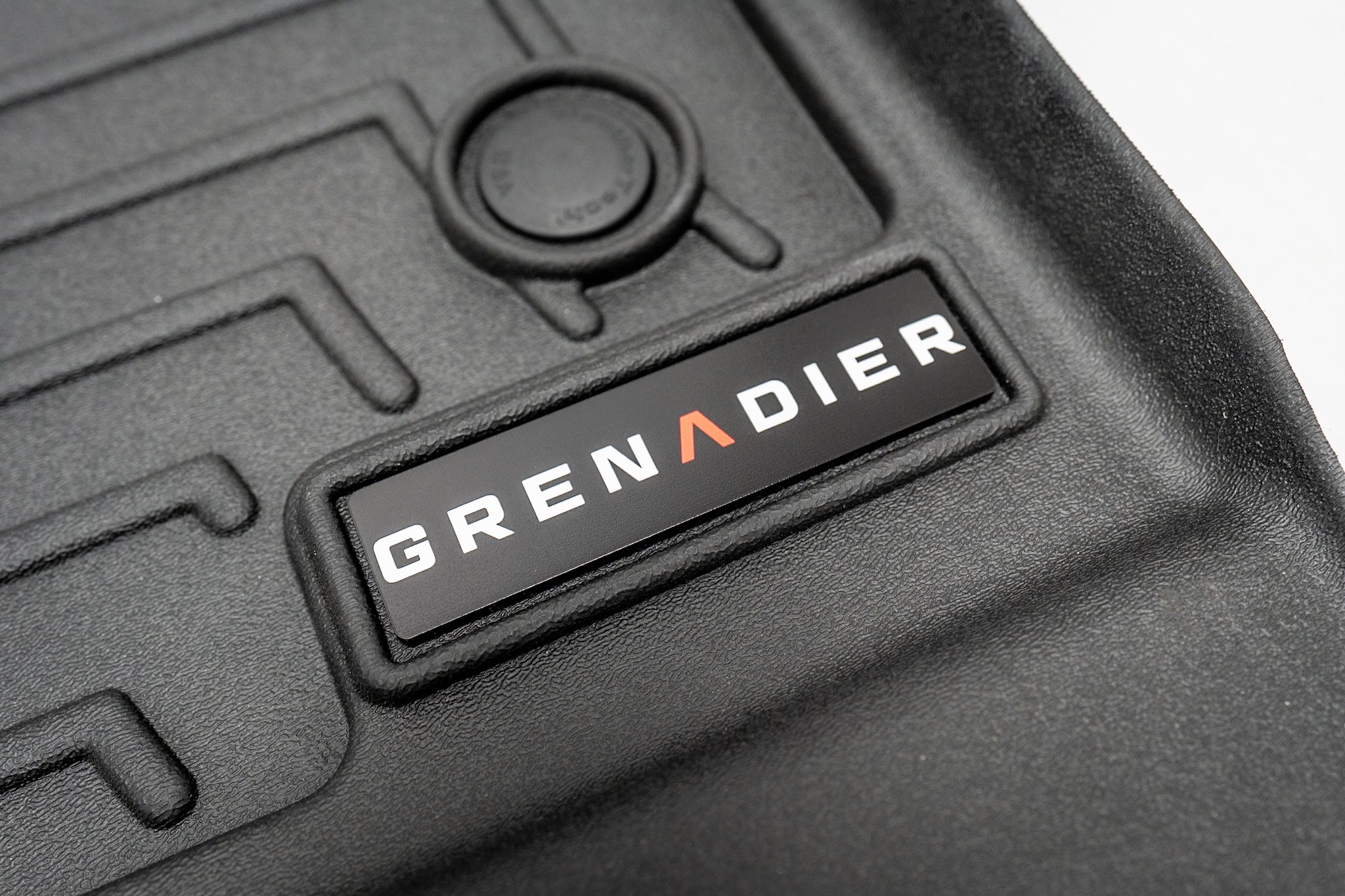 "Grenadier" Weathertech Floor Mat Logo (Etched Acrylic) - Universal StickerFab