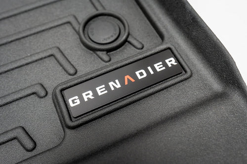 "Grenadier" Weathertech Floor Mat Logo (Etched Acrylic) - Universal StickerFab