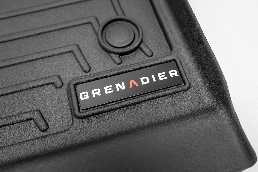 "Grenadier" Weathertech Floor Mat Logo (Etched Acrylic) - Universal StickerFab