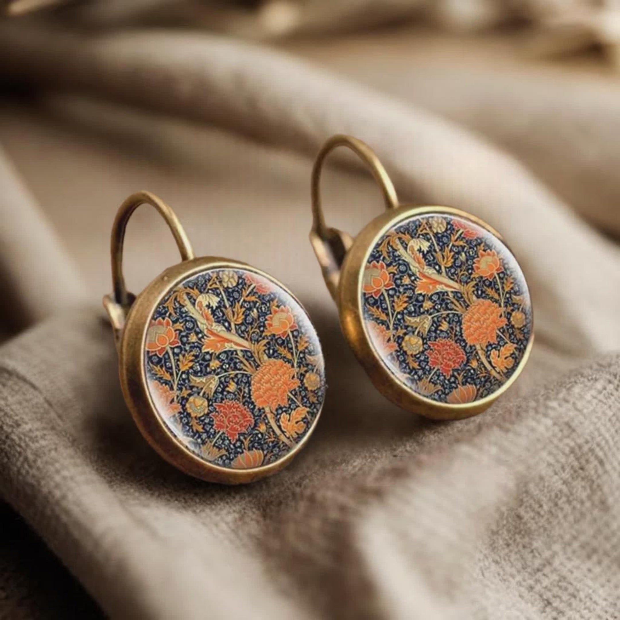 Beautiful Vintage Fall Earrings Rooted Home Goods
