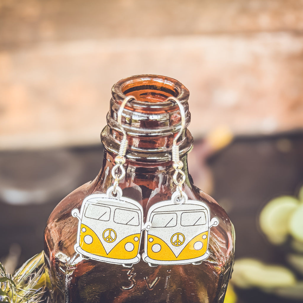 Adorable Vintage Van Earrings Rooted Home Goods