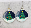 Adorable Vintage Wood Christmas Earrings Rooted Home Goods
