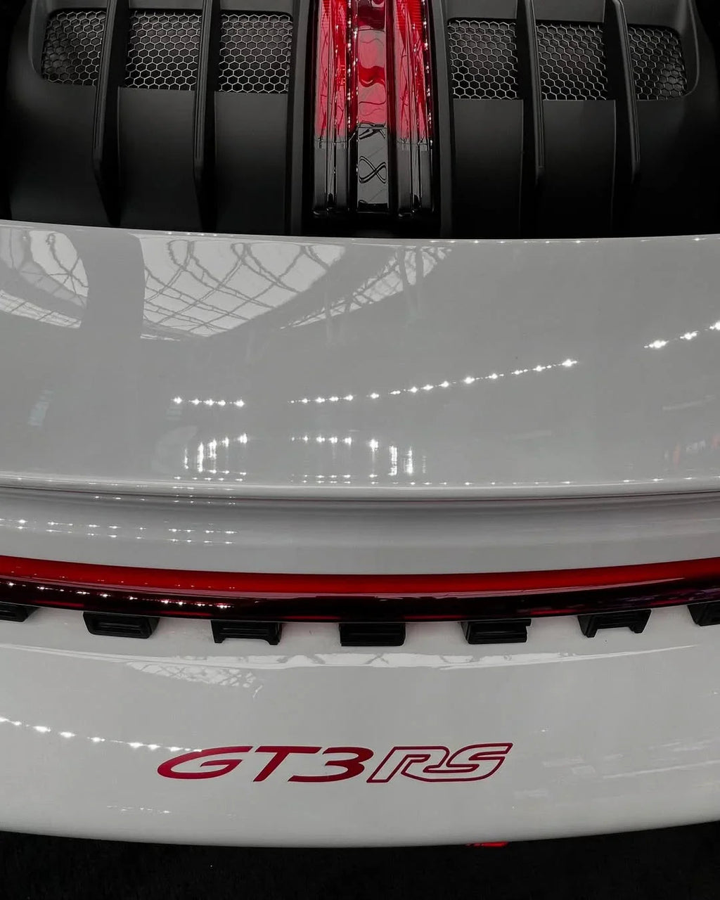 "GT3 RS" Rear Bumper Vinyl Logo Decal Emblem for Porsche Vehicles (992) StickerFab
