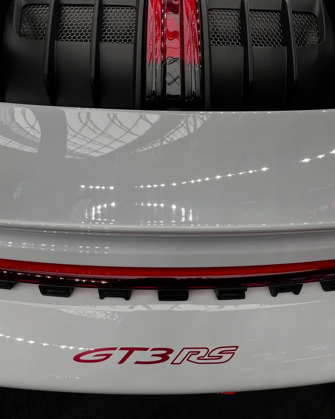 "GT3 RS" Rear Bumper Vinyl Logo Decal Emblem for Porsche Vehicles (992) StickerFab