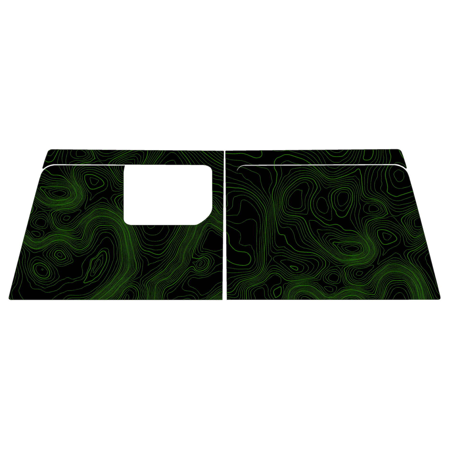 Topo Cargo Area Overlay Kit Part 1 (Printed Series) - 2021+ Bronco 4 Door StickerFab