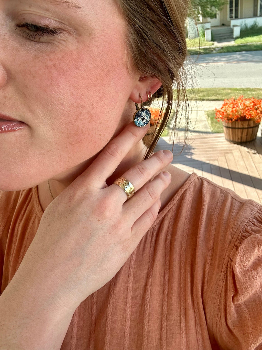 Beautiful Vintage Bird Earrings Rooted Home Goods