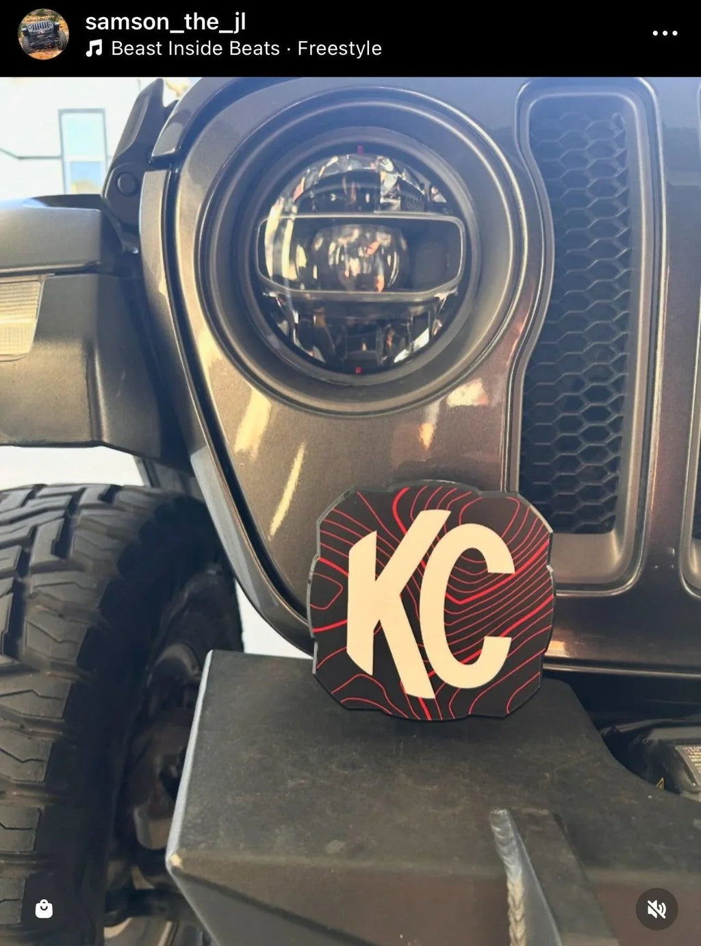 KC HiLITES Flex Era 4 Cover Topo Overlays - Universal StickerFab