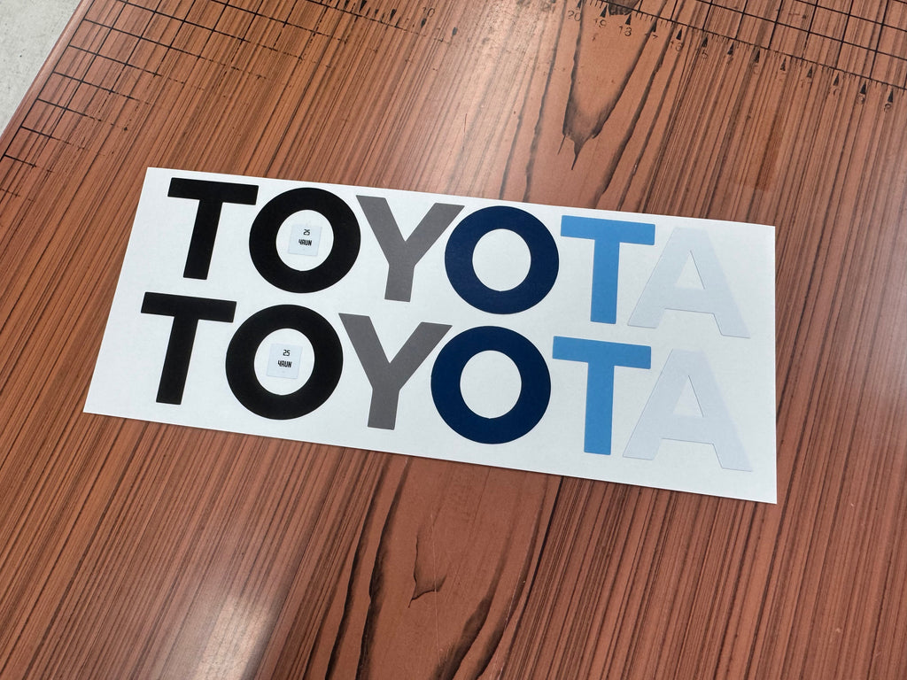 TOYOTA Rear Hatch Liftgate Emblem Inlays - 2025+ 4Runner StickerFab
