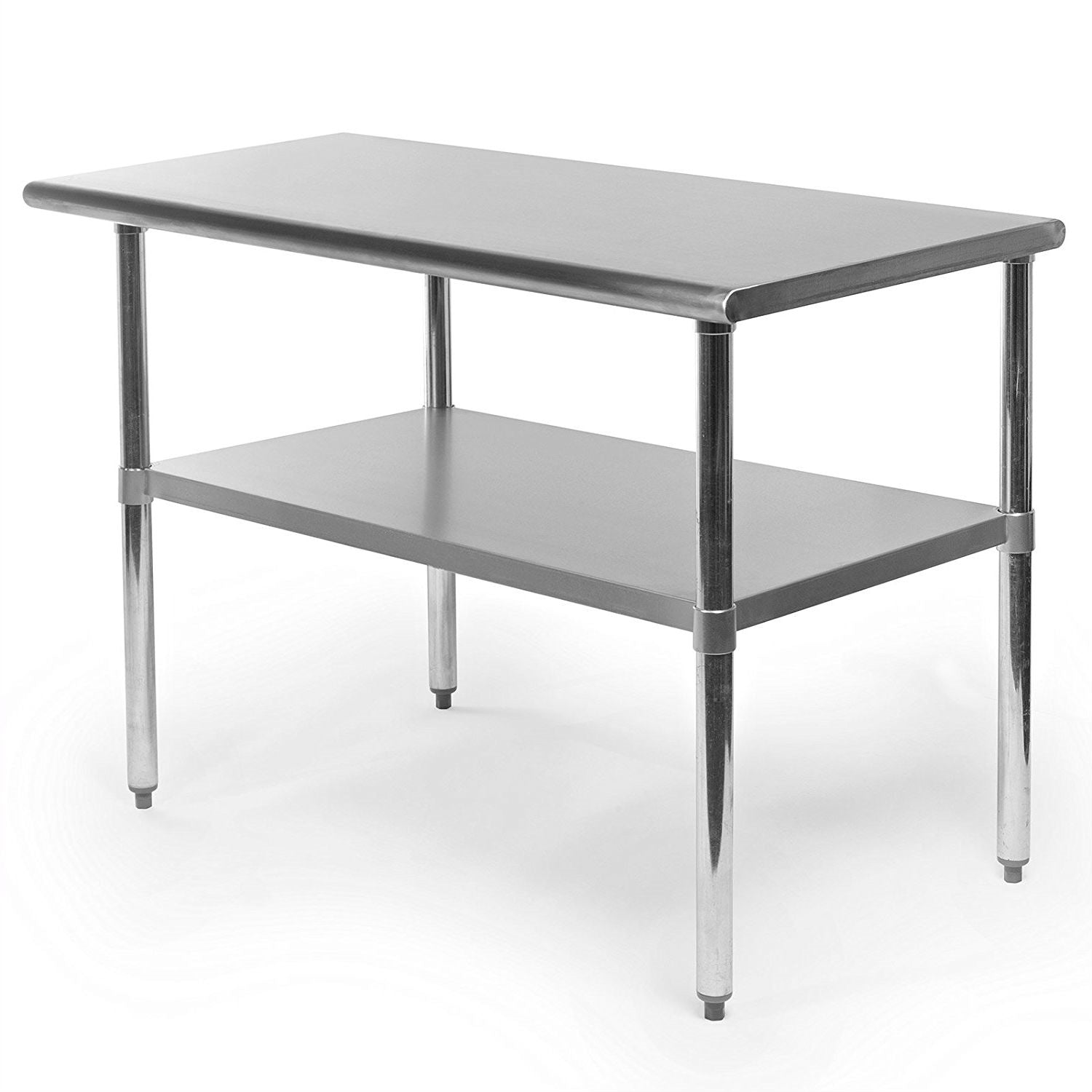 Stainless Steel 48 x 24 inch Heavy Duty Kitchen Work Table FastFurnishings