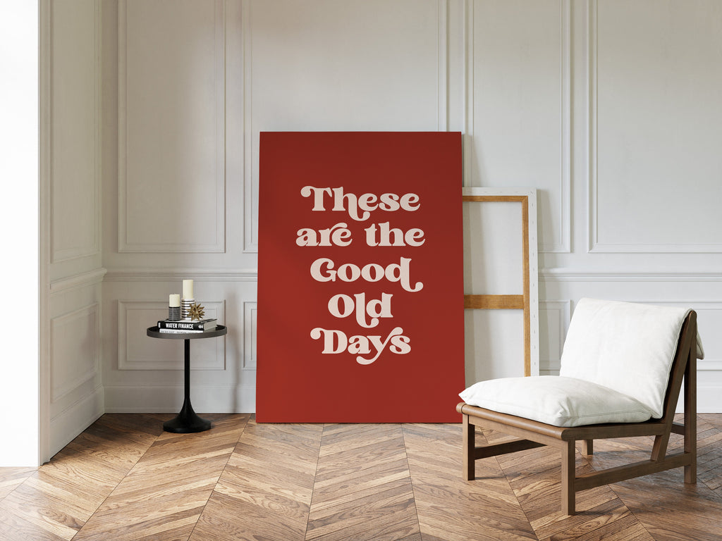 Vintage Vibes - Retro Typography Art Print Kooly