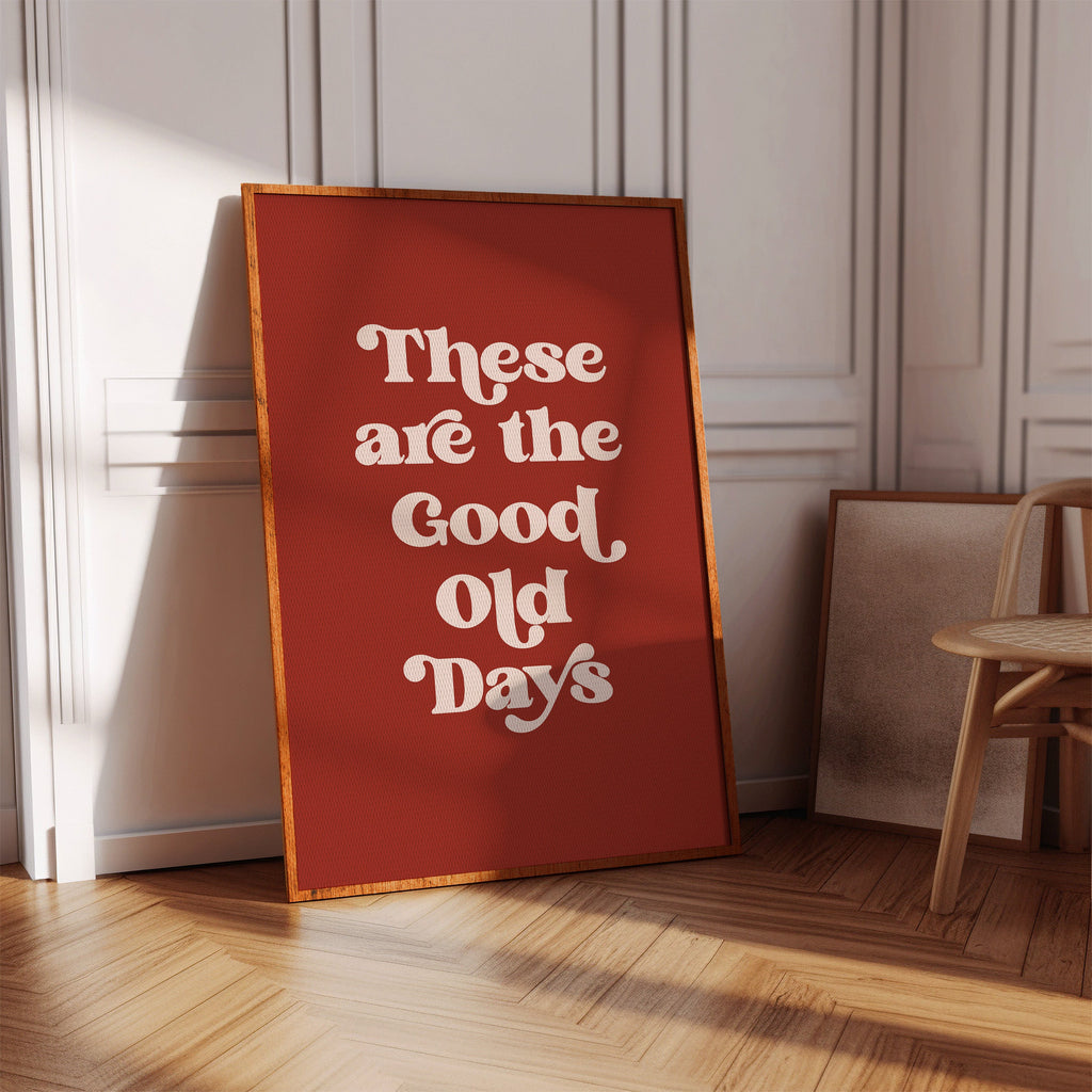 Vintage Vibes - Retro Typography Art Print Kooly