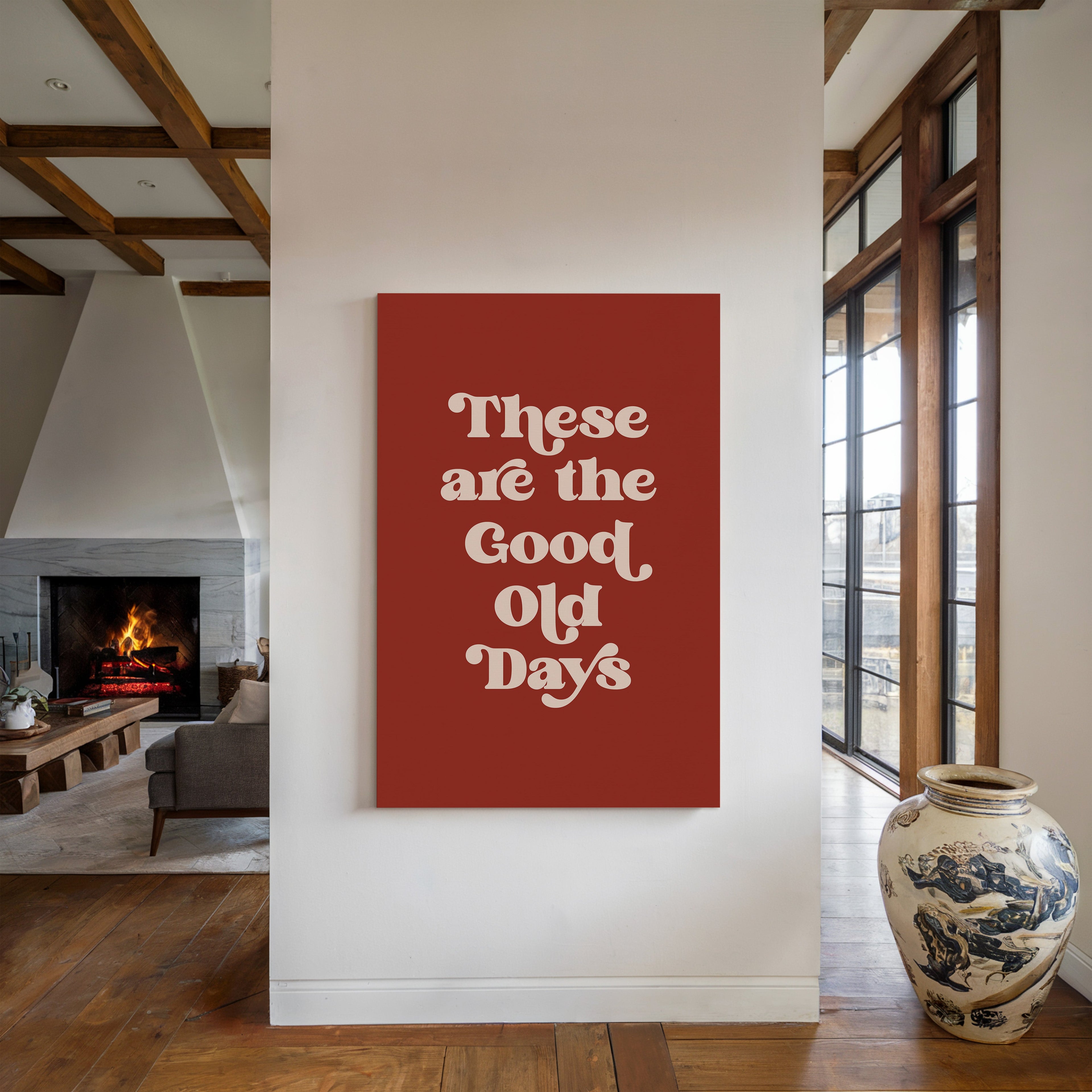 Vintage Vibes - Retro Typography Art Print Kooly