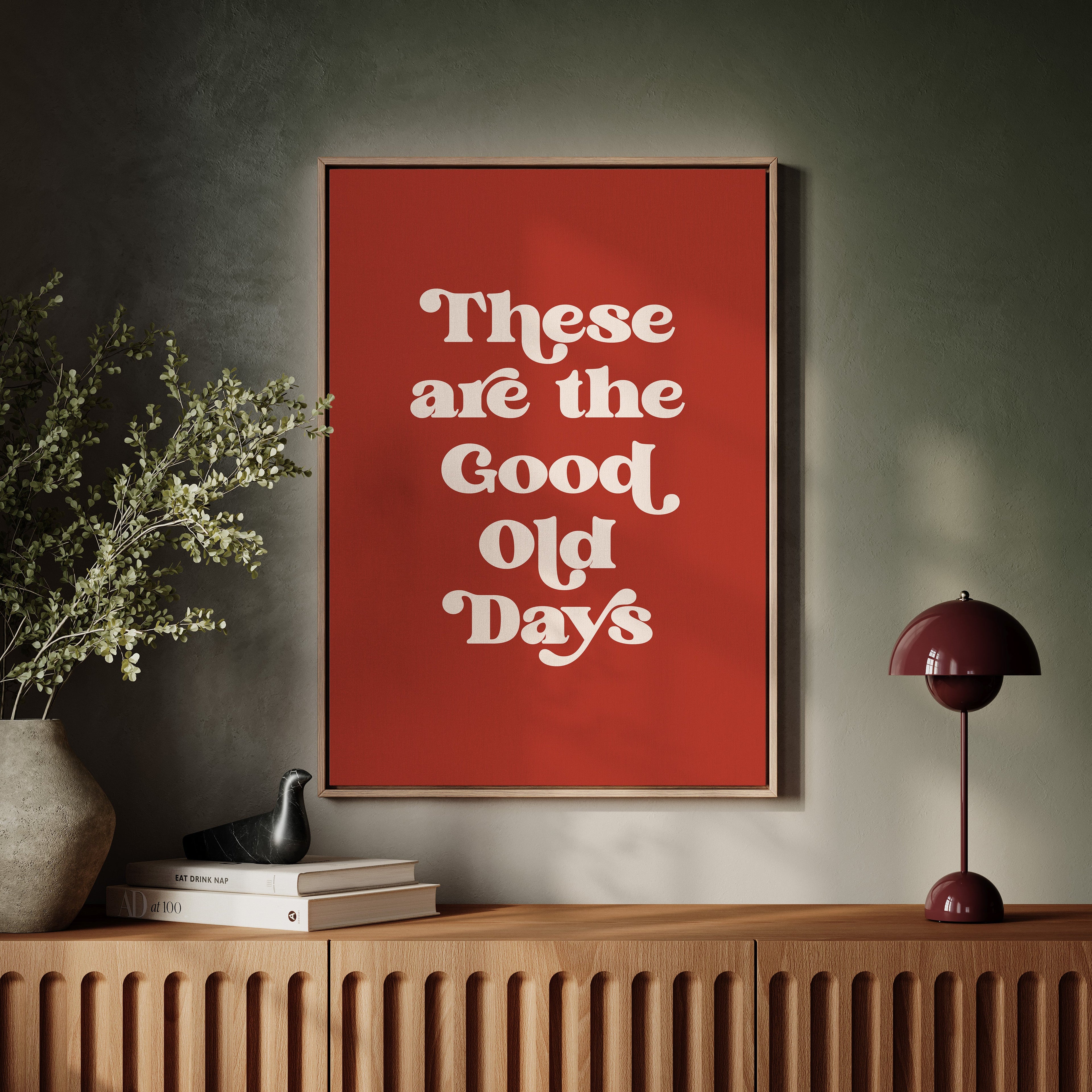 Vintage Vibes - Retro Typography Art Print Kooly
