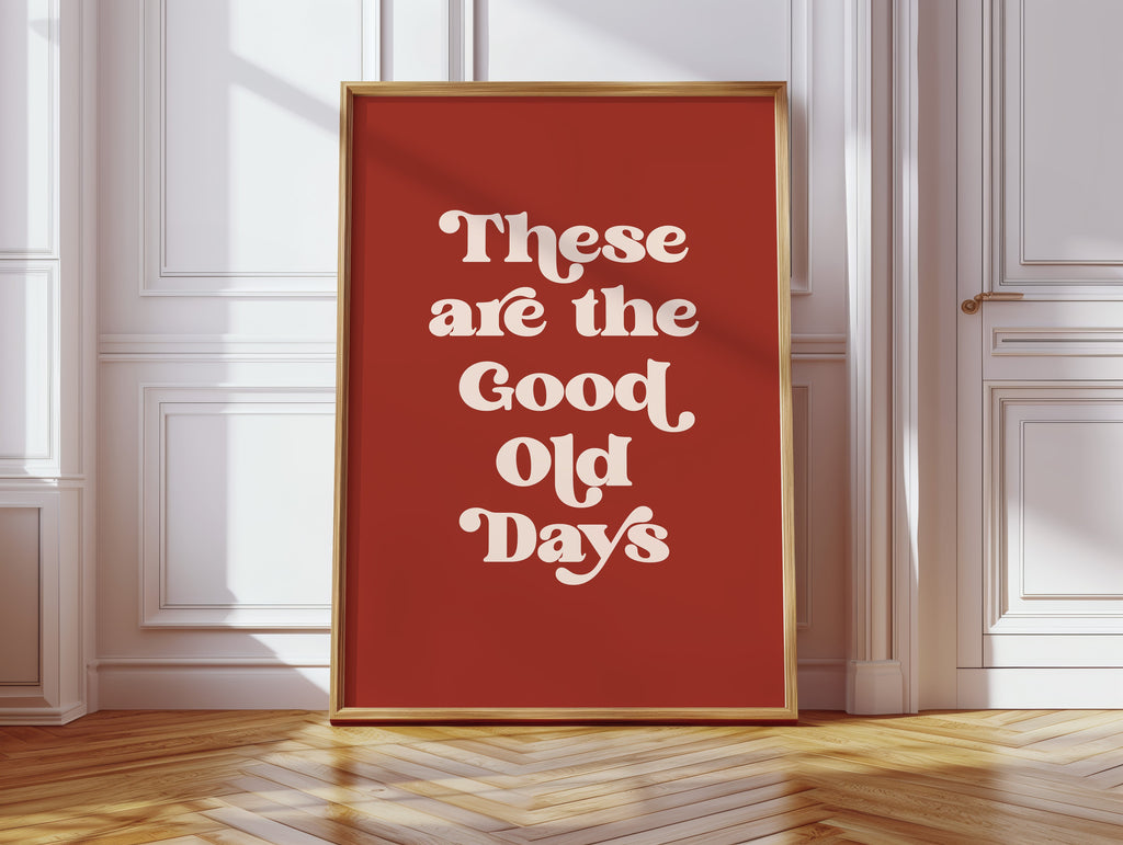 Vintage Vibes - Retro Typography Art Print Kooly