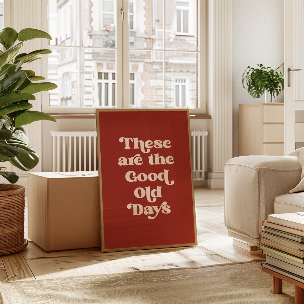 Vintage Vibes - Retro Typography Art Print Kooly